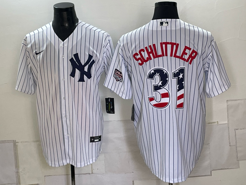 Men 2026 New York Yankees #31 Schlittler white Nike MLB Jersey 0918002